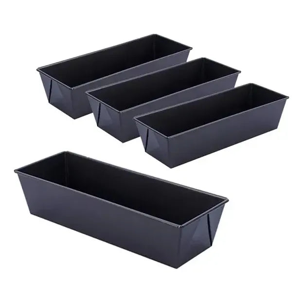 4 Molde Pan Molde Para Pan De Molde Rectangular Queque 30cm Molde De Sandwiches Moldes Rectangulares Moldes De Teflon Pasteleriuscl Gris