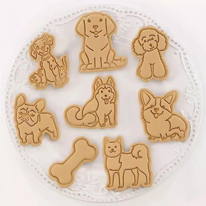 Molde Galletas Mascotas Moldes Para Galletas Perros Cortador Rosa