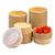 Pack X100 Bowl Con Tapa Bowls Plastico Polipapel Kraft 500cc