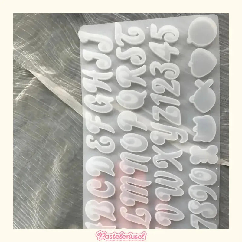 X2 Molde Silicona Moldes Resina Letra Molde De Silicona 41 Color Transparente 41 Cavid Molde De Resina Del Alfabeto Con Letras Para Hacer Joyas Colgantes Y Manualidades Molde De Silicona Pasteleriuscl