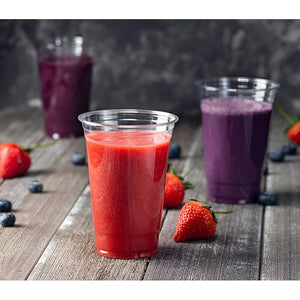 50 Vaso Plastico Desechable Vasos Transparentes 16oz 500ml