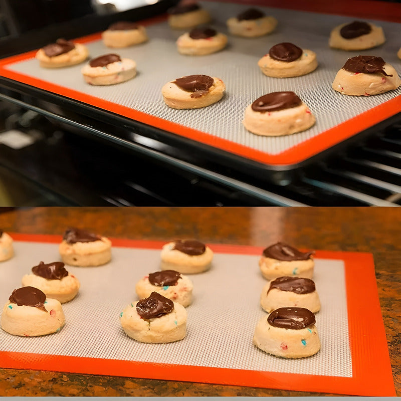 Tapete De Silicona Lamina De Silicona Tapete Horno 60x40cm Beige