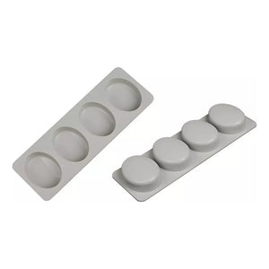 X4 Moldes Para Jabones Artesanales Molde Silicona 4ovalados