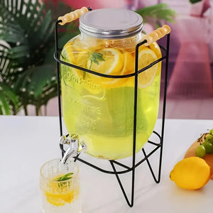 Dispensador De Jugos Con Atril Dispensadores De Bebidas 4l Plateado