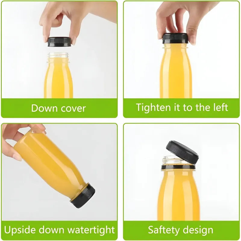12 Botella Plasticas Transparentes Botellas Con Tapa 300ml Botella Botellas Plasticas 300 Cc Botellas De Plastico... Trasnparente