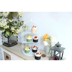 Porta Cupcakes Porta Tortas Base Para Cupcakes Jaula 35cm