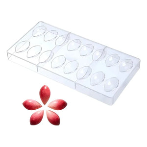 Molde Chocolate Acrilico Molde De Chocolate Molde Ovalado Blanco