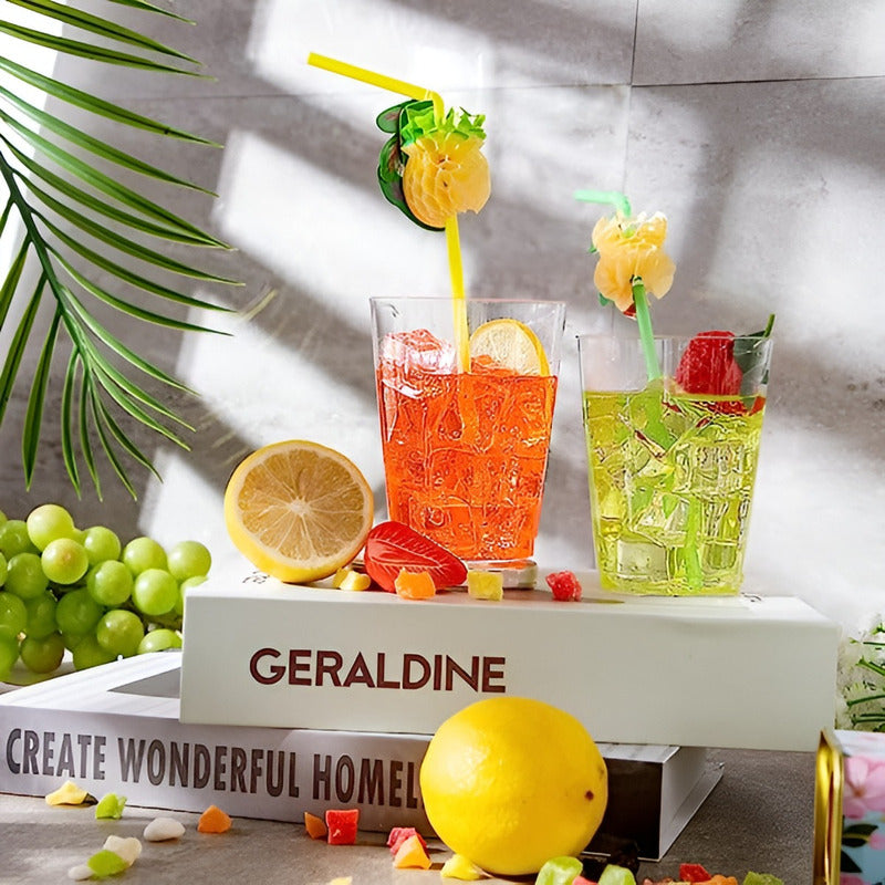 50 Set Vasos Desechables Vaso Plastico Vaso Acrilicos 438 Ml Transparente