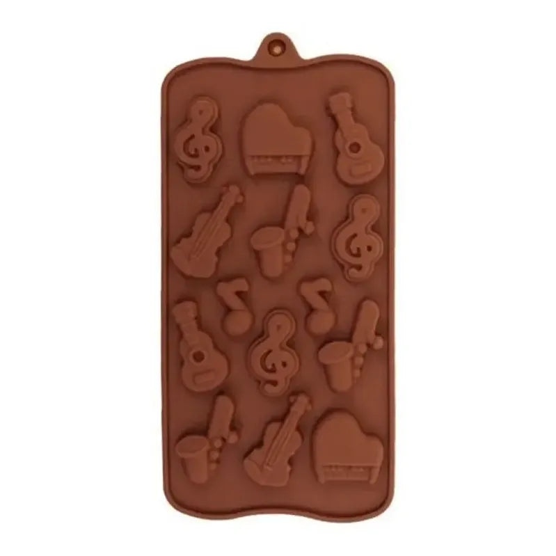 Pack X2 Moldes De Chocolate Moldes De Silicona Instrumentos Bordó