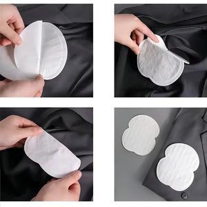 X120 Parches Protectores Piel Antitranspirantes Axilas Polera Antitranspirantes Protectores Dérmicos Protectores... Blanco
