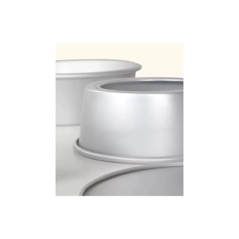 Molde Desmontable Aluminio Gris 24cm Para Torta Queque Tarta Molde Redondo De Aluminio Fondo Desmontable Moldes Redondos De Aluminio Para Queques Utensilios De Reposteria Para Tortas Pasteleriuscl