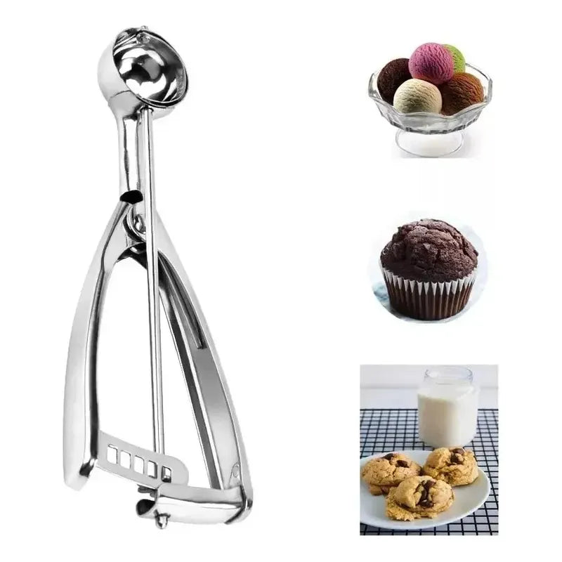 Pack X3 Cucharas Helado Cuchara Helado Cuchara De Helado 4cm Plateado