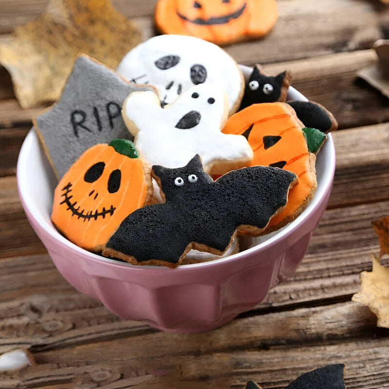 Moldes Galletas Halloween Cortador De Galletas Murcielagos  Rosa Claro