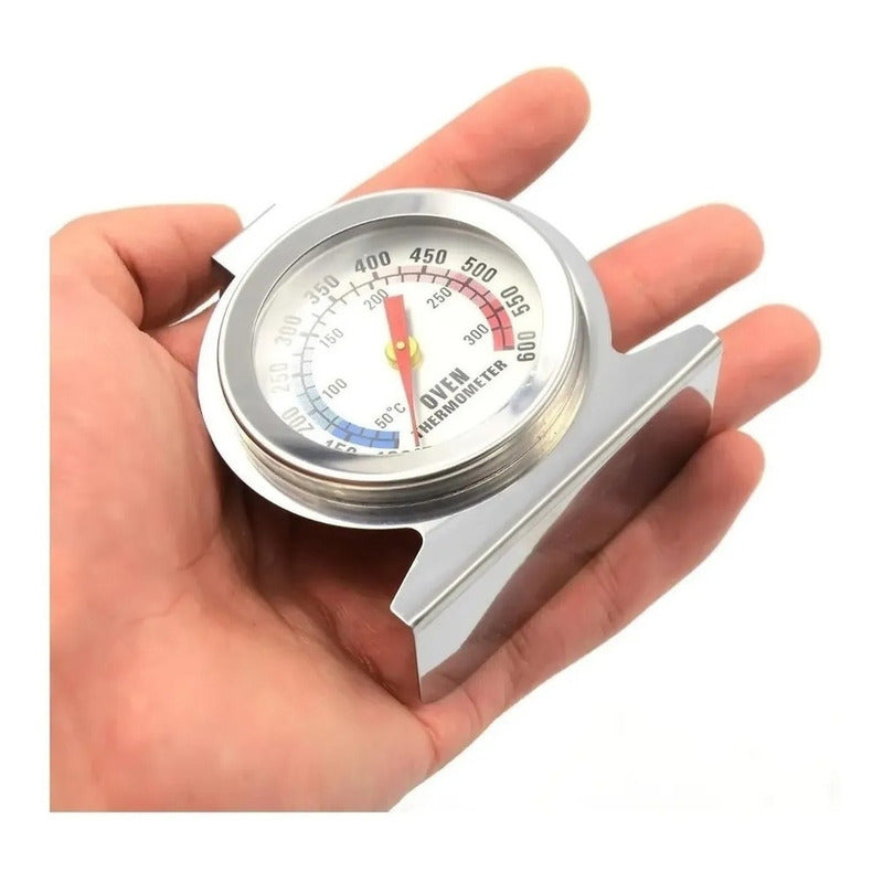 Termometro Para Horno Indicador Temperatura Cocina Acero Plateado