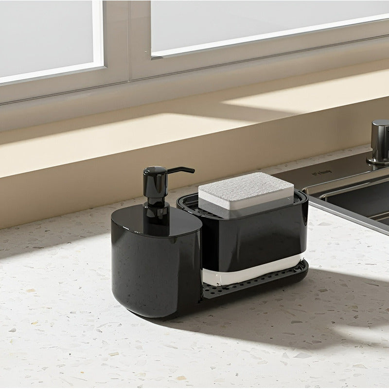 Soporte Esponja Lavaloza Para Tu Cocina Escurridor Lavaplato Negro