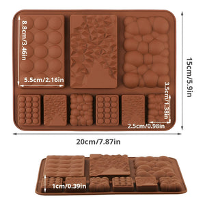 Pack X4 Moldes Chocolate Molde De Silicona Reposteria Gofres