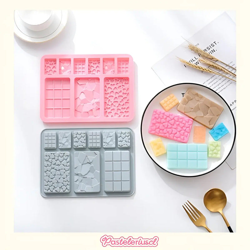 Moldes De Chocolate Moldes Barra De Chocolate Silicona B9 Molde Para Chocolate Artesanal Molde De Silicona Profesional Para Repostería Molde De Silicona Para Barras Tipo Tabletas Pasteleriuscl