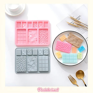 Moldes De Chocolate Moldes Barra De Chocolate Silicona B9 Molde Para Chocolate Artesanal Molde De Silicona Profesional Para Repostería Molde De Silicona Para Barras Tipo Tabletas Pasteleriuscl