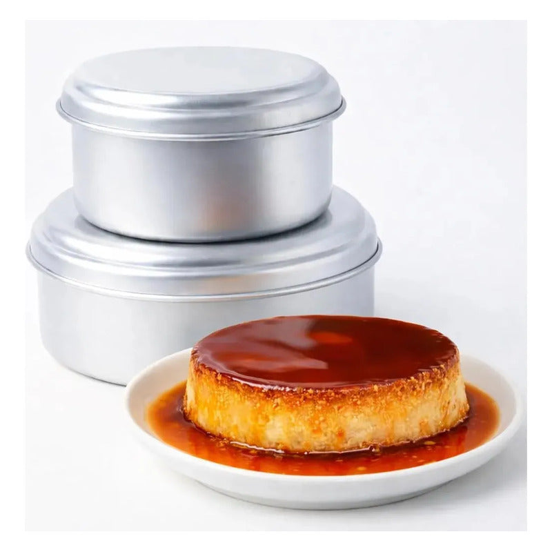 Molde Quesillero Quesillera Molde Leche Asada Molde Flan 20c Insumos Reposteria Quesillo Moldes Reposteria Quesillera Con Tapa Molde De Aluminio Molde Para Flan Pan Para Quesillo Pasteleriuscl Gris