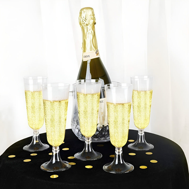 20 Copas De Champagne Copa Acrilico Copas Champaña 5oz/162ml Transparente