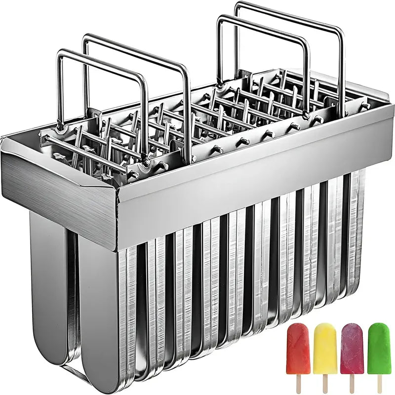 Molde Helados Moldes Reposteria Moldes De Aluminio 20cav Molde De Acero Inoxidable Para Helado Molde Paletas Helados Molde Helados Utensilios Reposteria Moldes De Acero Para Paletas Pasteleriuscl