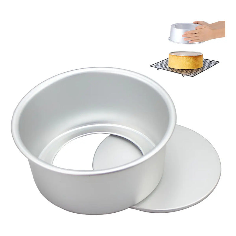 Molde De Aluminio Para Tortas Desmontable 24cm Molde De Aluminio 24cm Molde Redondo Desmontable 24cm Tarta Molde... Gris
