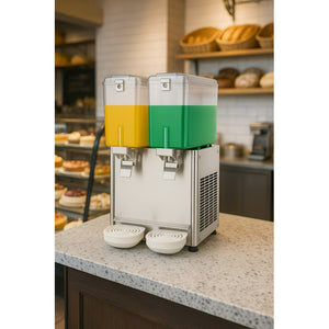Dispensadores Bebidas Doble Dispensador Agua Electrico 18l Plateado