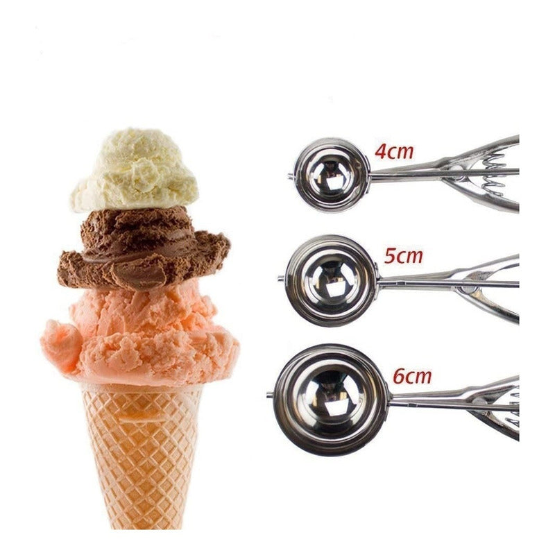 Cucharas Para Helado Cuchara Helado Cuchara De Helado 5cm Gris