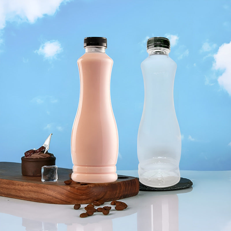 Set 12 Botellas Plasticas Transparentes Botella C/tapa 800ml Transparente