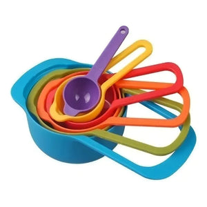 Cucharas Medidoras Bono Home Plástico Colorido Cocina Repostería 6 Unidades