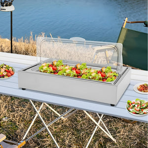 Bandejas Acero Inoxidable Rectangular Bandeja Autoservicio Plateado