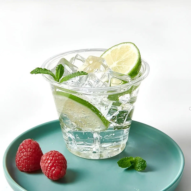100 Vaso Plastico Vasos Desechables Vaso Pequeño 5oz 148ml Transparente