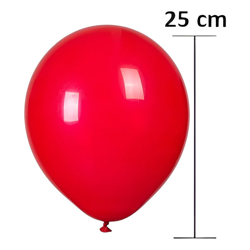 X50 Set De Globos Cotillon Fiesta Globos De Cumpleaños 25cm Rojo Globos De Cumpleaños
