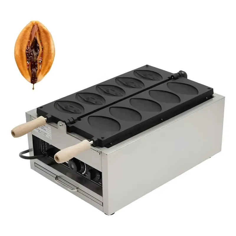 Maquina Para Waffles Wafleras Con Formas Wafles Vagina 2400w Gris / Maquina Waffles Vagina