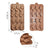 Pack X4 Moldes De Chocolate Dino Molde Chocolate Dinosaurios Insumos Reposteria Silicona Pasteleriacl Marron