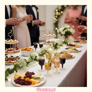 80 Copas Plastico Copas De Vino Transparente Desechables 6oz Transparentes