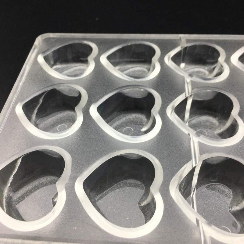 Molde Chocolate Acrilico Molde De Chocolate Molde De Corazón Transparente