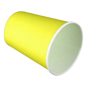 Pack De 10 Vasos Desechables Vasos Cumpleaños Vaso De 250ml Color Amarillo