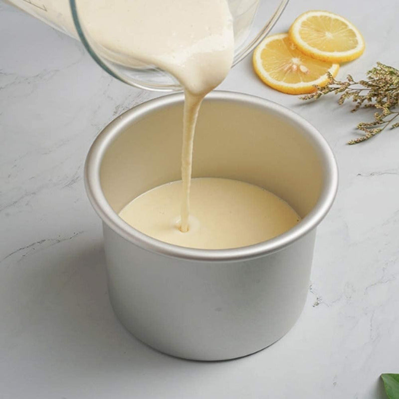 Molde Queque Redondo Molde Torta Molde De Aluminio 14x10cm Gris Fijo 14x10cm