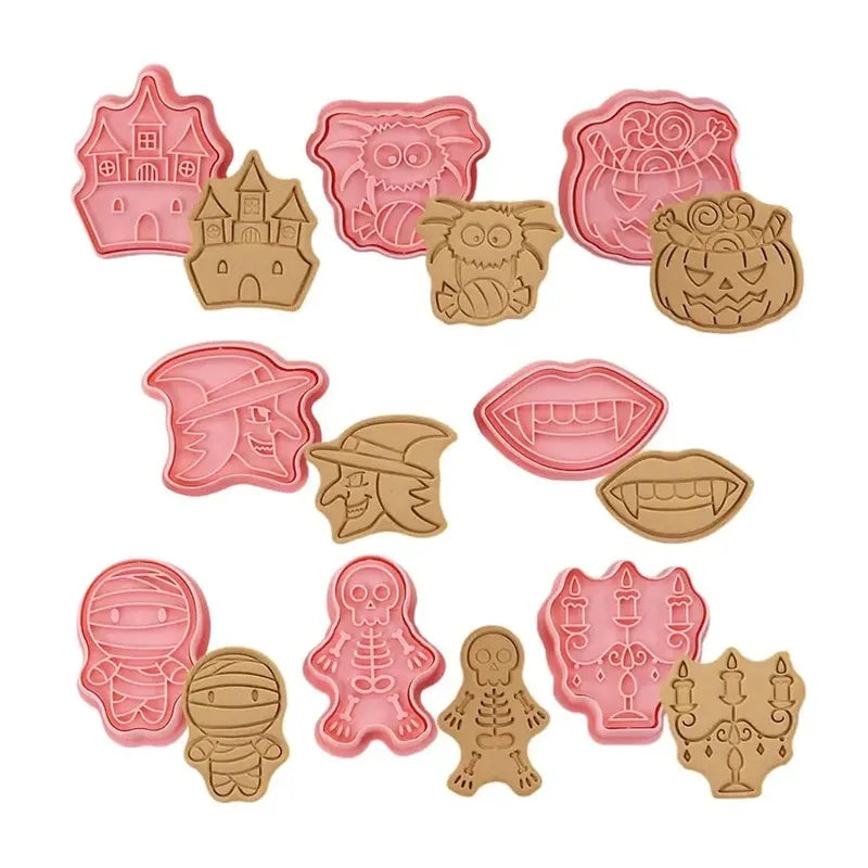 8 Moldes Galletas Halloween Cortadores De Galletas Esqueleto Cortador Moldes Para Galletas Calabaza Cortadores De Galletas De Halloween Moldes Galletas Halloween Para Decoración Fiesta Pasteleriuscl