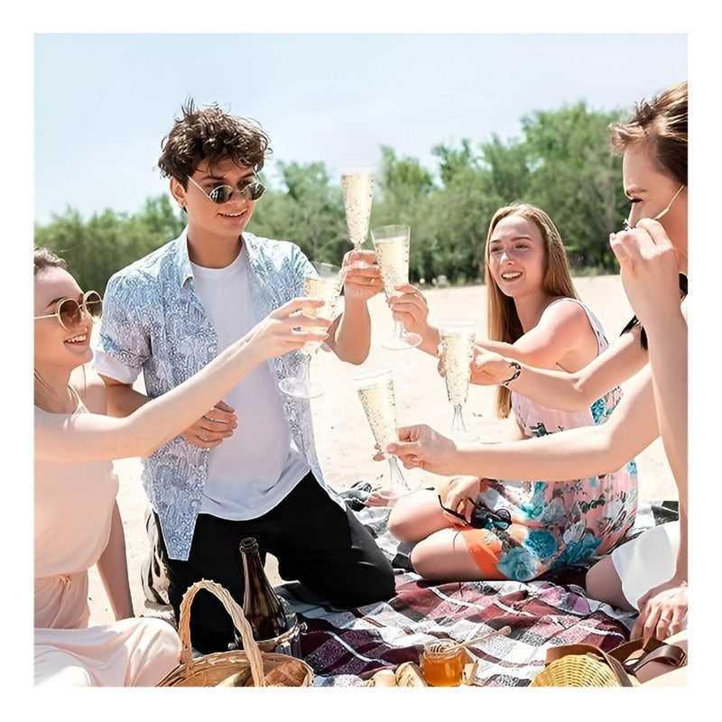 80 Copas Champagne Copa Acrilico Flauta Copas Champaña 5oz Transparentes