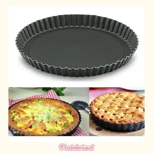 Pack X3 Moldes Desmontables 24cm Kuchen Molde Para Pie Tartaleta Desmontable Molde Redondo Extraíble Con Fondo... Gris