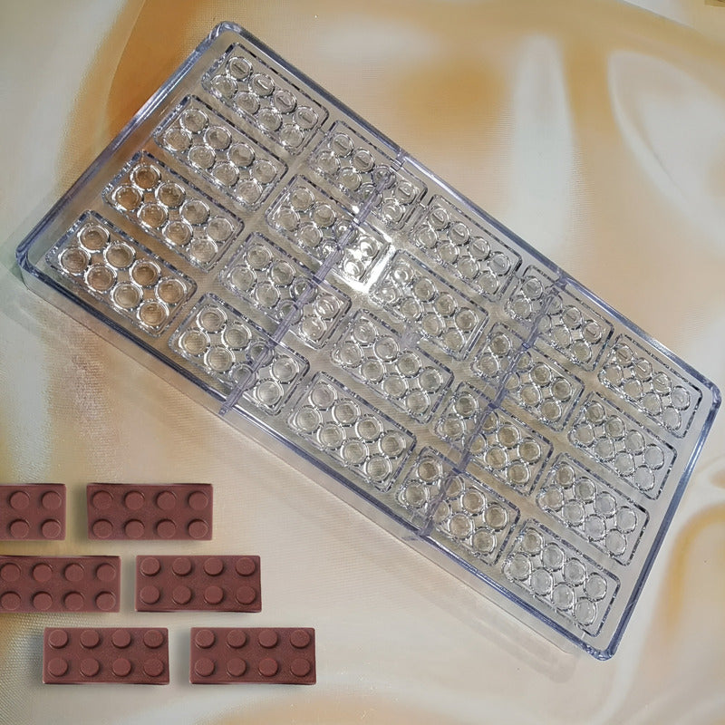Molde Para Chocolate Moldes Policarbonato Moldes Lego 20 Cav Transparente / Molde Policarbonato Lego 20 Cav