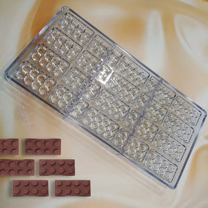 Molde Para Chocolate Moldes Policarbonato Moldes Lego 20 Cav