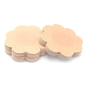 Pack X30 Cubre Pezón Pezoneras Parches Pezoneras Adhesivas Beige Flor Unica