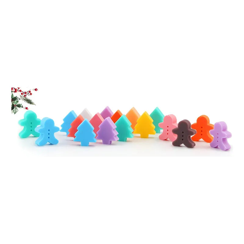 Moldes Chocolate Molde Silicona Navidad Arbol Jengibre 76cav Al Azar