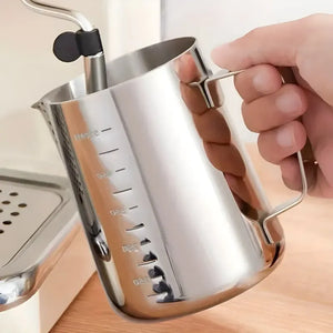 Jarra Leche Acero Lechero Barista Espumador De Leche 550ml Plateado / Jarra Leche Acero 550ml