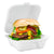 Pack X25 Envases De Plumavit Para Comida Envase Hamburguesa