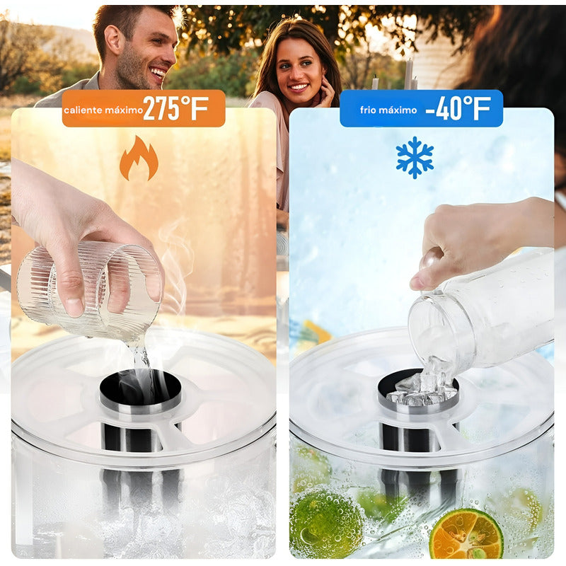 Dispensador De Bebidas Frías Comercial Dispensadores 8l Plateado