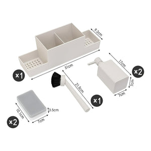 Porta Esponja Y Lavaloza Para Tu Cocina Escurridor Esponja Beige